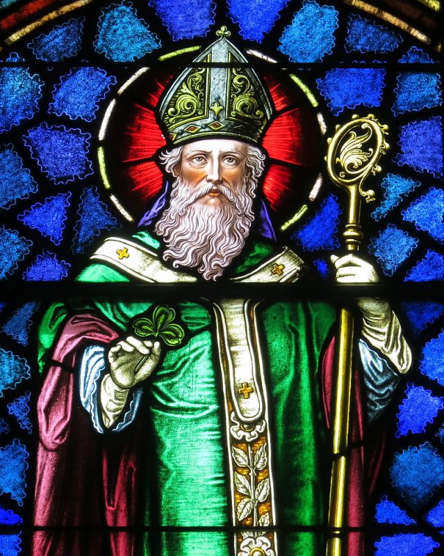 st patrick stained glass