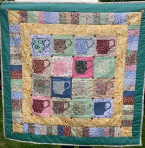 Patchwork quilt for Southport Flower Show