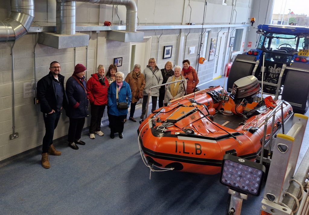 Southport Lifeboat station and members of Local History 2