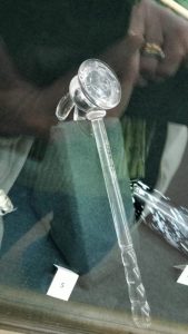 Victorian gallery - a glass hammer on display