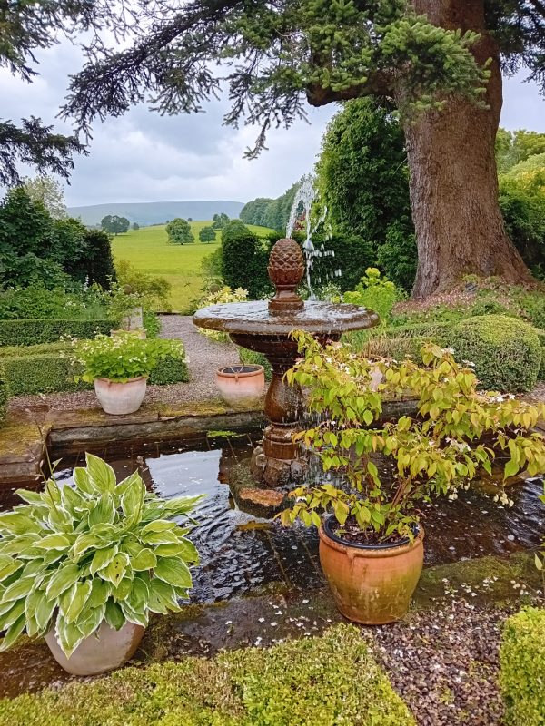 Dalemain Gardens with the High Fells in view 2