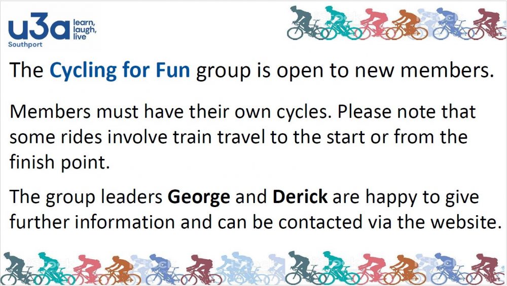 Cycling for fun