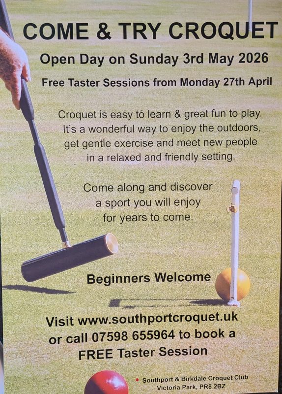 Croquet southport croquet club tasters